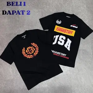 TEBUS MURAH BELI 1 DAPAT 2 TERBATAS T-SHIRT  DREAMSTORY COTTON Combed 24s HIGH QUALITY LEMBUT COMFY