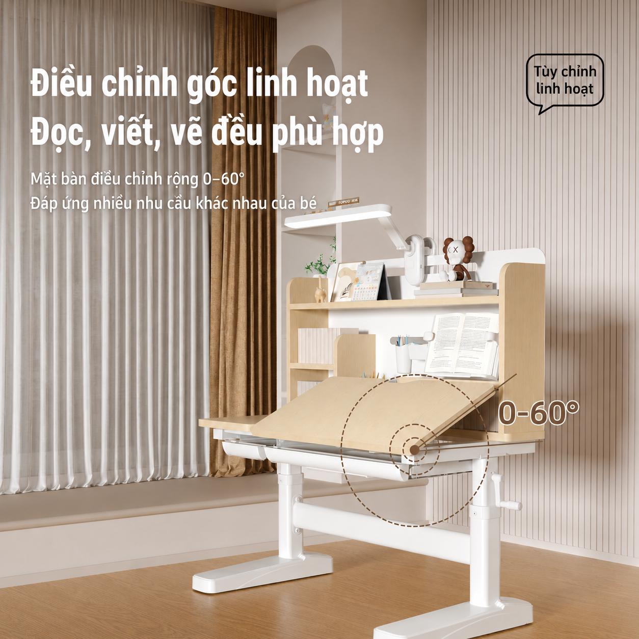 Khoảng cách mắt - sách - bàn học chuẩn để phòng ngừa cận thị học đường