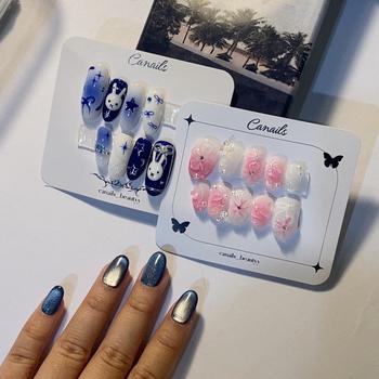 Product Review of Kuku Palsu Cat Eye | Press On Nails | Custom Fake Nails | Hand Made | Nail Art Murah from 𝑭**️ 0