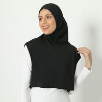 Gambar HIA EveryWear Adeeva Sport Hijab Running Outdoor & Indoor Slim Spandex Premium stretch kerudung  instan Nyaman Panjang Muslim Pad - HITAM, All Size dari HIA EveryWear Kota Bandung 4 Tokopedia