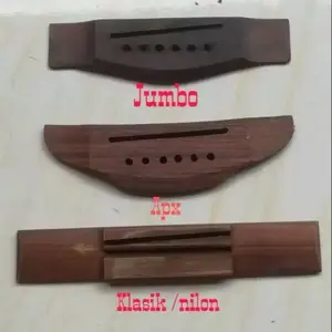 Jumbo Bridge Gitar Akustik Pengait Tempat Senar Gitar Klasik Nilon Apx