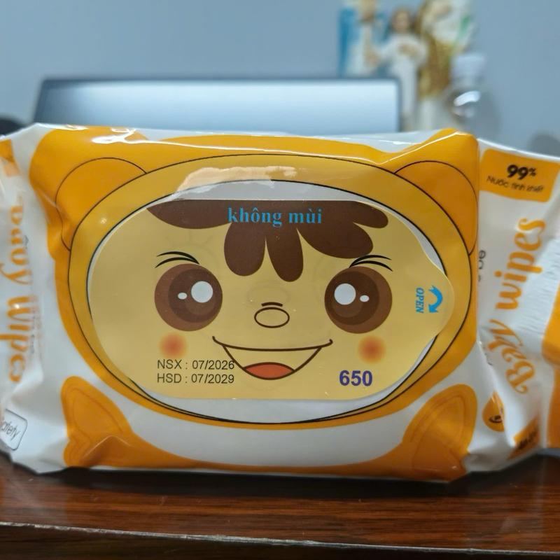 (MỘT GÓI KHÔNG NẮP) MỘT Gói Khăn Ướt AnMy Baby- Vải Dày-Không Mùi-Tiết Kiệm-An Toàn-Tiện Lợi-Cân Nặng 300gr->400gr