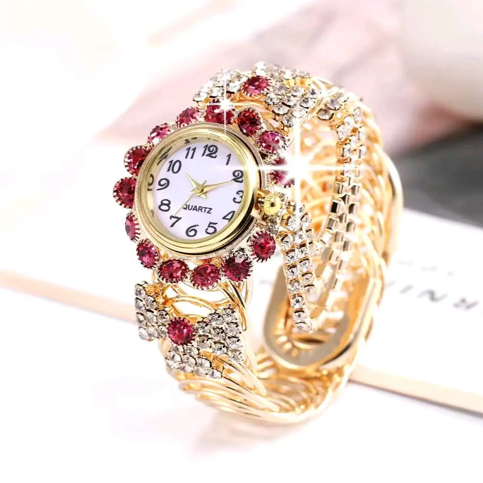 N2 Jam Tangan Wanita Luxury Full Diamond Model I Jam Tangan Mewah Berkelas I Jam Tangan Tali Stainless Steel Watches