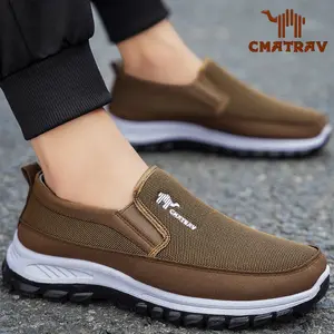 CMATRAV Sepatu Kasual Pria Premium Sneakers Nyaman Bernapas Loafers Hitam untuk Kerja & Running  Casual Shoes Sport  Olahraga