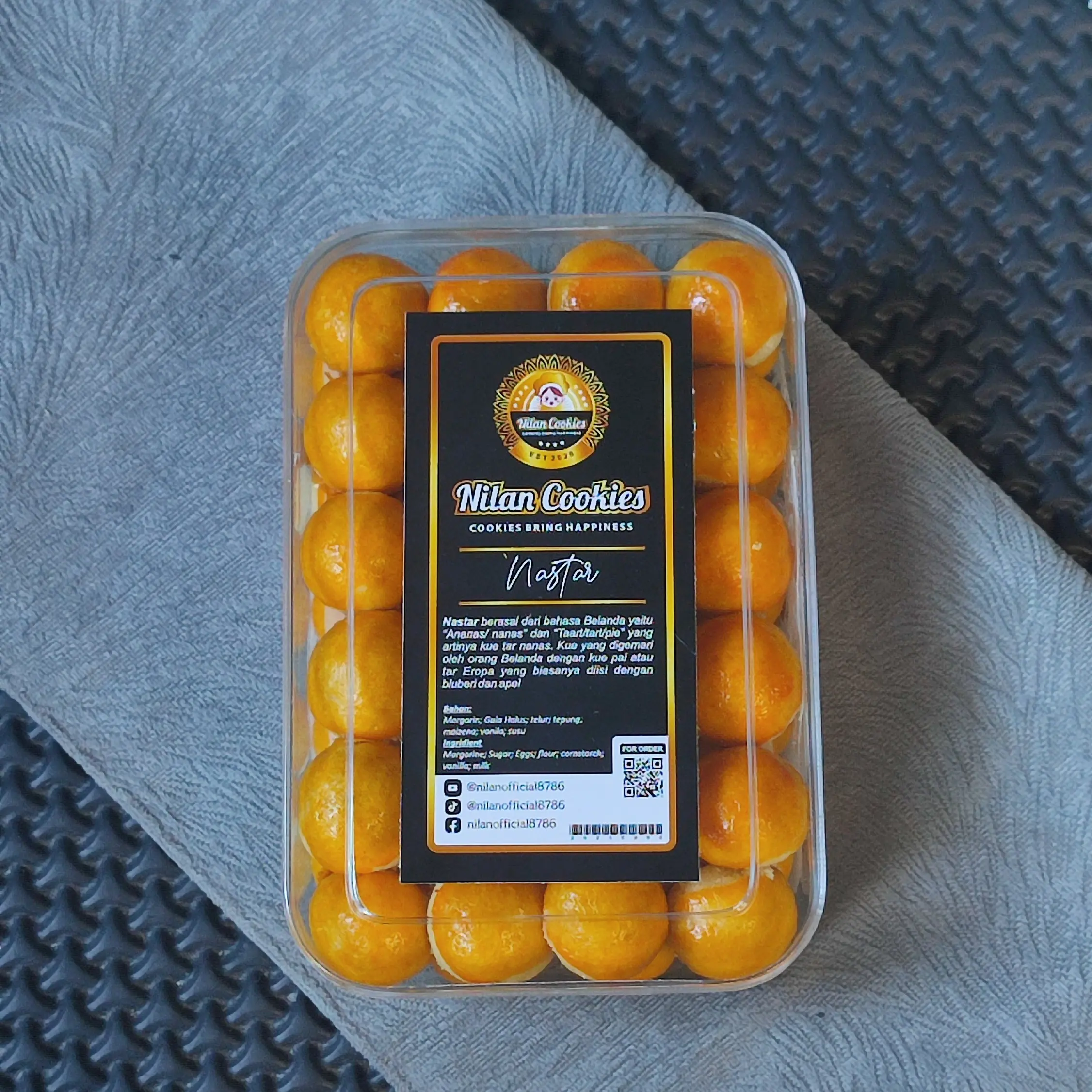 NASTAR CLASSIC EKONOMIS HOMEMADE ISI SELAI NANAS oleh Nilan Cookies - Camilan Dengan Rasa Nanas yang segar