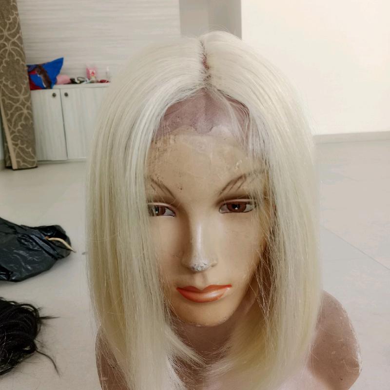 wig bob lace front belahan tengah 30 cm 4