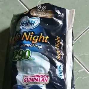 Charm Pembalut Safe Night 29cm Wing 18 pads