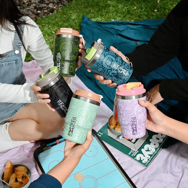 CRSL Zoey Water Bottle I Botol Tempat minum I Tumbler I Tumblr Travel Bottle Stainless 480ml 16oz | Tahan Panas Dingin up to 6 jam Kitchenware 7
