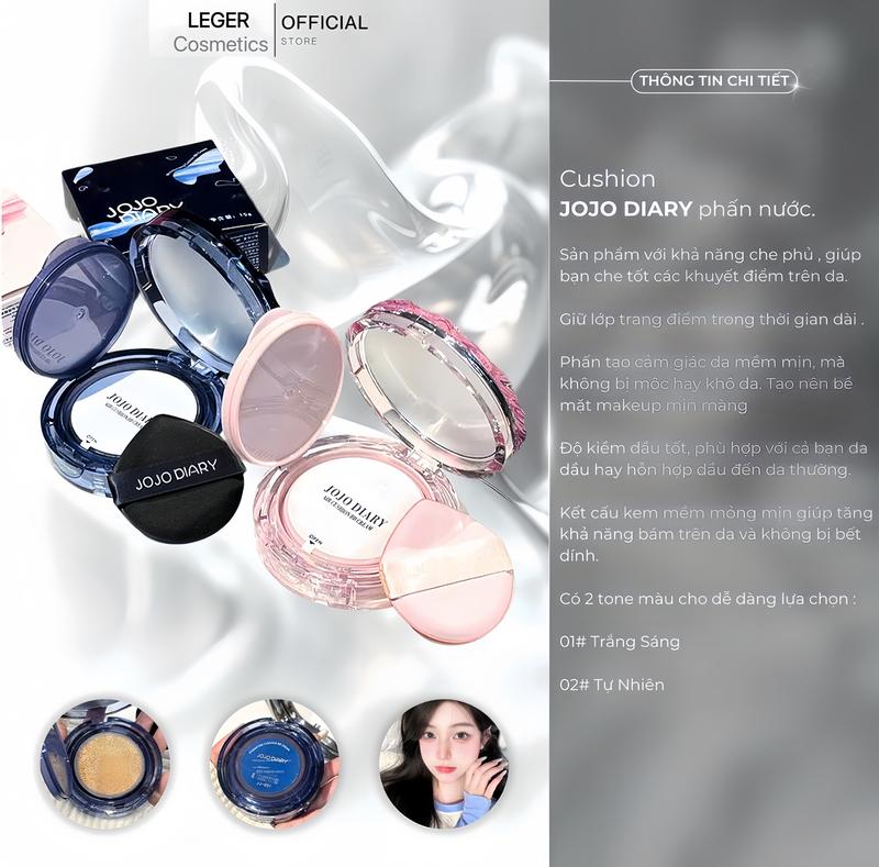 CS_Cushion phấn nước Kem Nền Che phủ khuyết điểm giữ lớp trang điểm lâu dài tạo cảm giác da mềm mịn kiềm dầu tốt.
