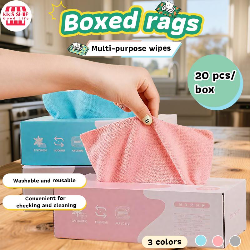 Rags kitchen rags Disposable 20pcs Absorbent Rag Reusable Non-Stick ...