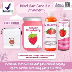 [BPOM] PAKET HAIR CARE 3IN1 / PAKET HEMAT HAIR CARE / HAMPERS HAIR MASK FREE POUCH / HAMPERS HAIR CARE ISI 3 PCS