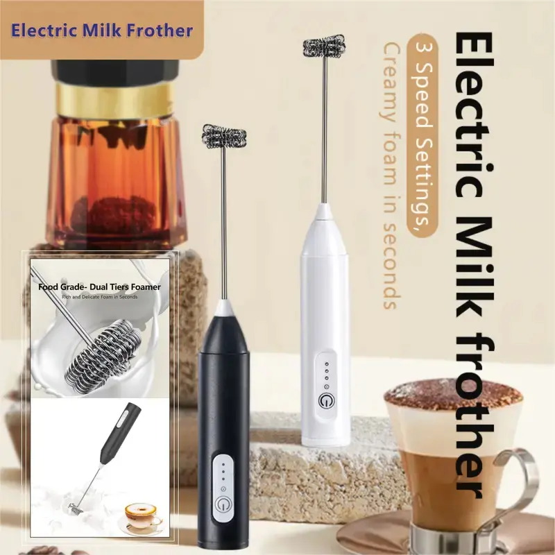 Whisk Pembuih Susu Pengocok Telur hand mixer mixer kopi Hand Mixer Mini 2 in 1 Pengocok Telur Whisk Milk Frother