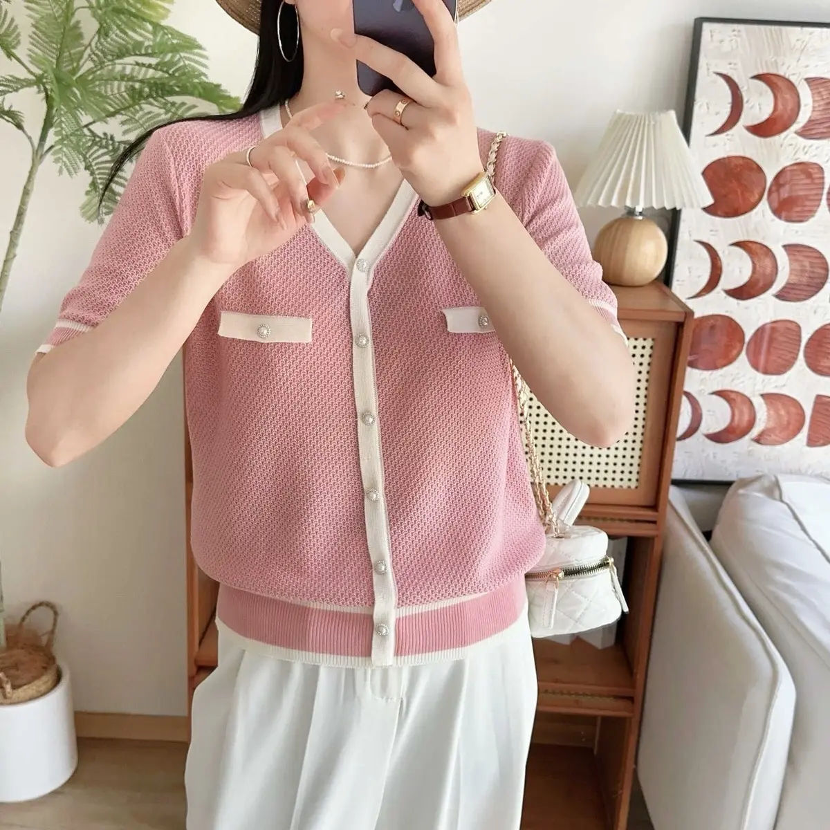 C132-Lucy Knit Top Atasan Wanita
