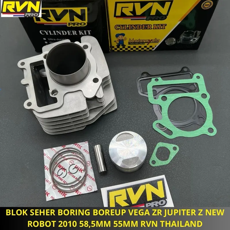 BLOK SEHER BORING BORE UP VEGA ZR VEGAZR JUPITER Z NEW ROBOT 2010 58,5MM 58 MM 55MM 55 MM RVN THAILAND 5