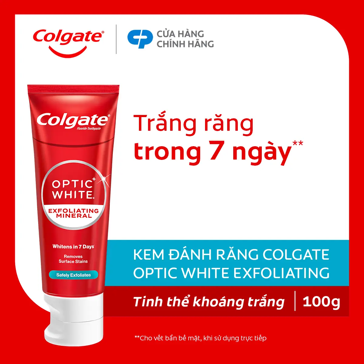 Colgate Optic White Exfoliating Mineral view 2