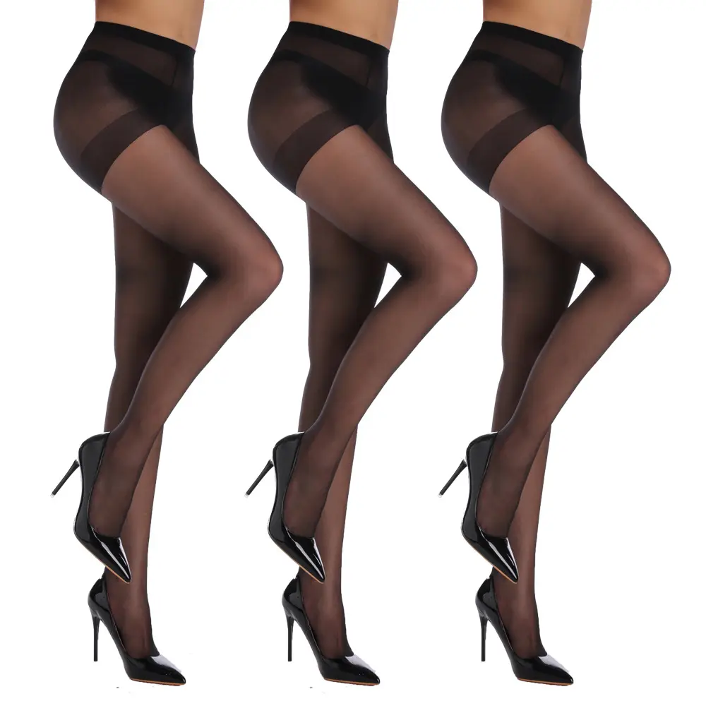 2pcs 20D Core spun Ultra thin Silk Socks for Foreign Trade Bottom Pantyhose Anti Hook Silk, Multiple Sizes，Pantyhose going  outfit quần  tất  lưới  đón  chú 20  denier  stocking