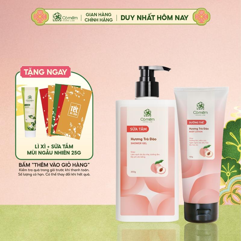  Bộ Sữa Tắm Dưỡng Thể Sáng Da Mềm Mịn Cỏ Mềm 500g - Quà Tặng Ý Nghĩa 