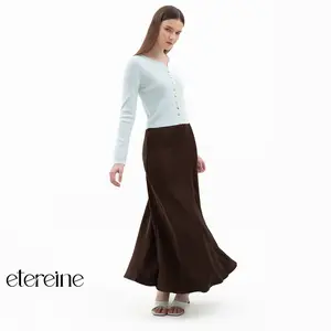 ETEREINE [Rok Satin Katarina 100CM] - Rok Satin Panjang 100cm Wanita - Size S sampai 3XL