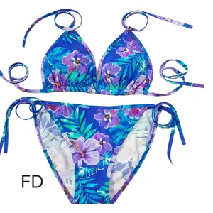 Bikini Set Ikat BI09 bra ada spon, celana ikat