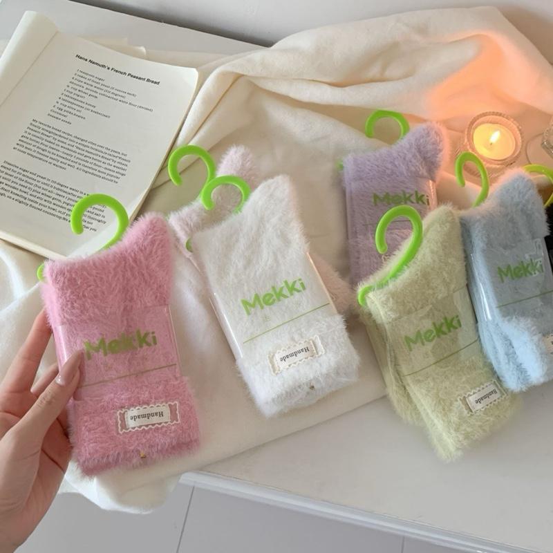  Tất lông đại hàn cổ cao cho nữ hàng hãng Mekki chuẩn đẹp ấm áp Women hàng xịn dày  Tất lót lông 