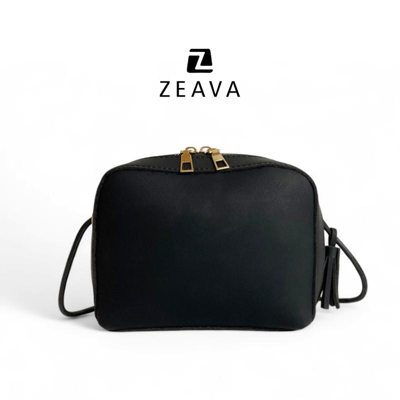 [ZEAVA] Alice Mini Slingbag - Tas Selempang Mini/Slingbag Fashion/Mini Pouch Wanita Hitam 1