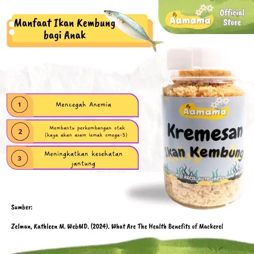 BY AAMAMA KREMESAN IKAN KEMBUNG NO MSG SOLUSI ANTI GTM 100 GRAM KREMESAN MPASI PREMIUM Bayi Anak-Anak 4