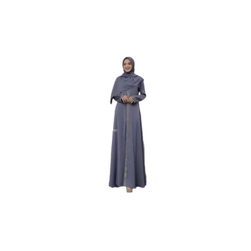 Gamis Anak Remaja 10 sampe 13 tahun/Gamis Anak perempuan Ful varian Garis renda Mewah/Gamis anak muslim Polos tali pinggang kekinian 3