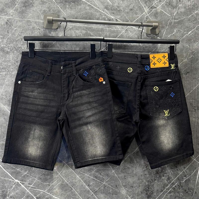 Quần Short Jean Nam Chất Denim Dày Dặn Co Giãn Nhẹ Phối Họa Tiết - Đứng Form Dễ Phối Đồ [Beauty Store ]