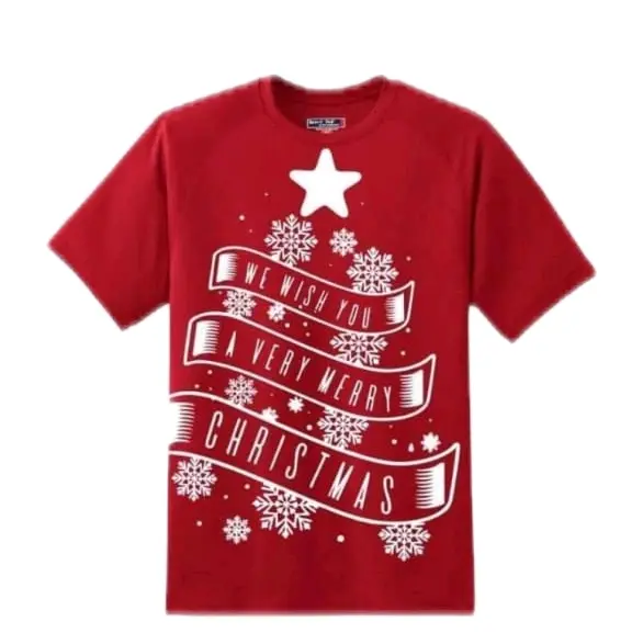 Baju Natal custom sablon suka suka