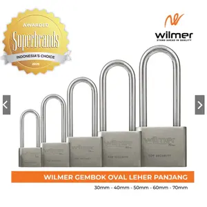 Gembok Chrome Anti Maling Tahan Karat, Bahan Kuat, 60 MM Anti Macet 3 Anak Kunci, Worth it!!! >