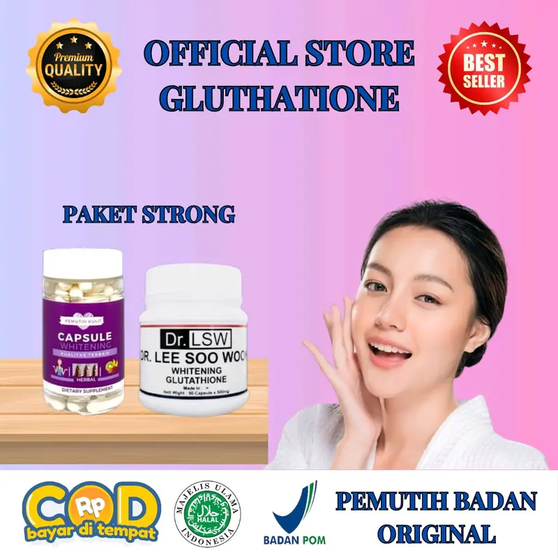 DR LSW + platinum whitening UNGU pemutih badan ampuh glumony kapsul collagen  Memutihkan badan dalam waktu singlat 2