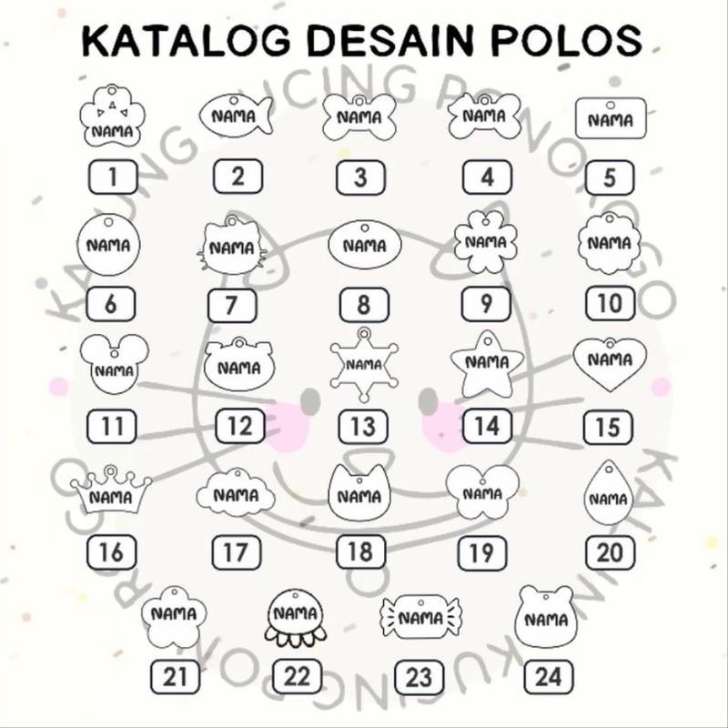 Kalung kucing custom nama prusik PVC 8