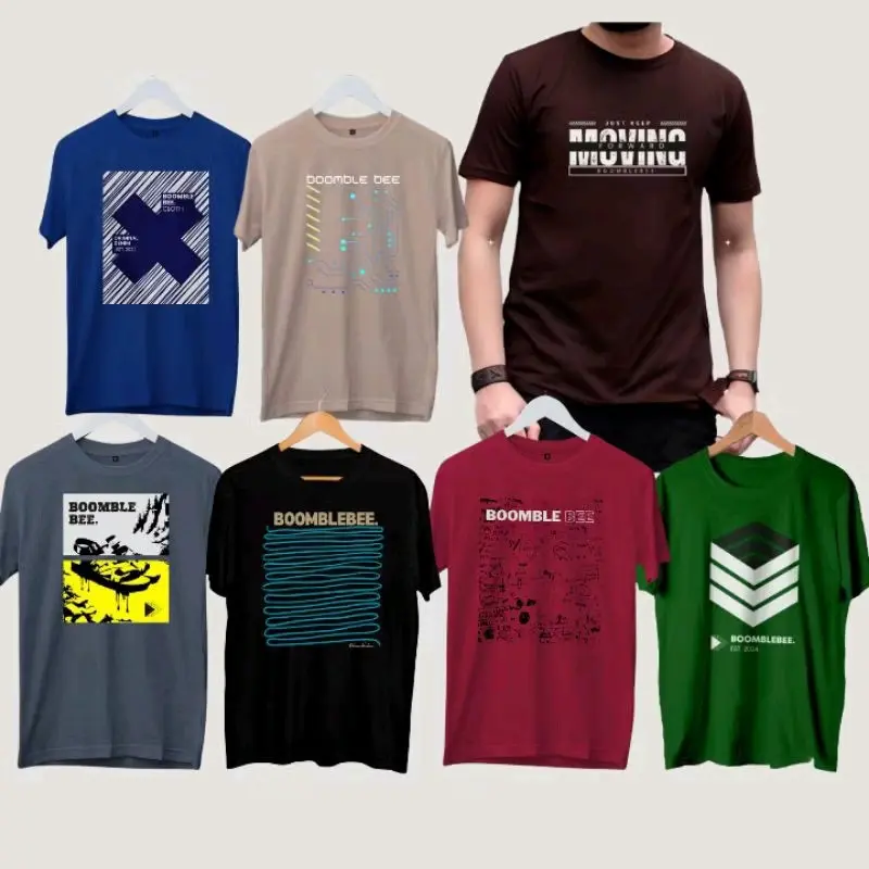 Kaos Distro Pria Wanita Semi Katun Polyster - Desain Modern dan Keren