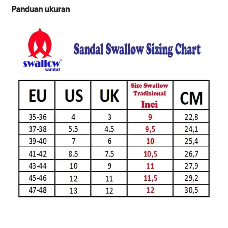 Sandal Jepit Polos Swallow Nice 7