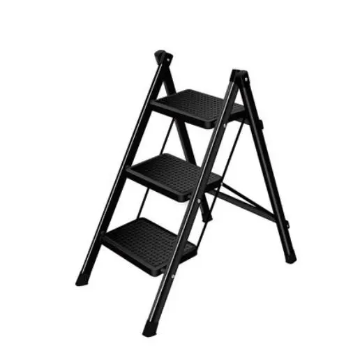Household Jet Black Step Ladder | 2 and 3 steps