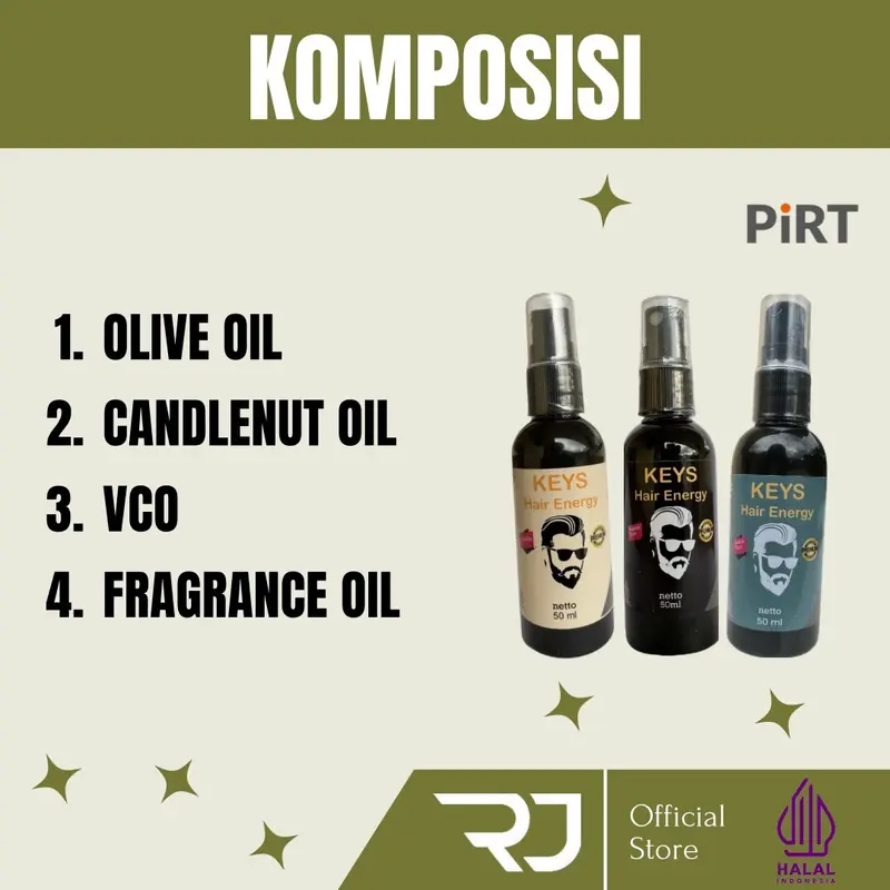 Paket Hemat 3 Botol Minyak Rambut Keys Hair Energy Bubble Gum, Vanilla dan Lemon Yuzu. Meluruskan Menghitamkan Merapikan untuk Rambut Kering Ketombe Rontok 2