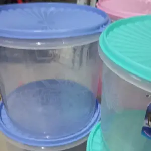 [6 pcs] Toples Plastik 5 Liter Pinguin Wadah Makanan Serbaguna Tebal BPA Free Kerupuk Peyek Cemilan