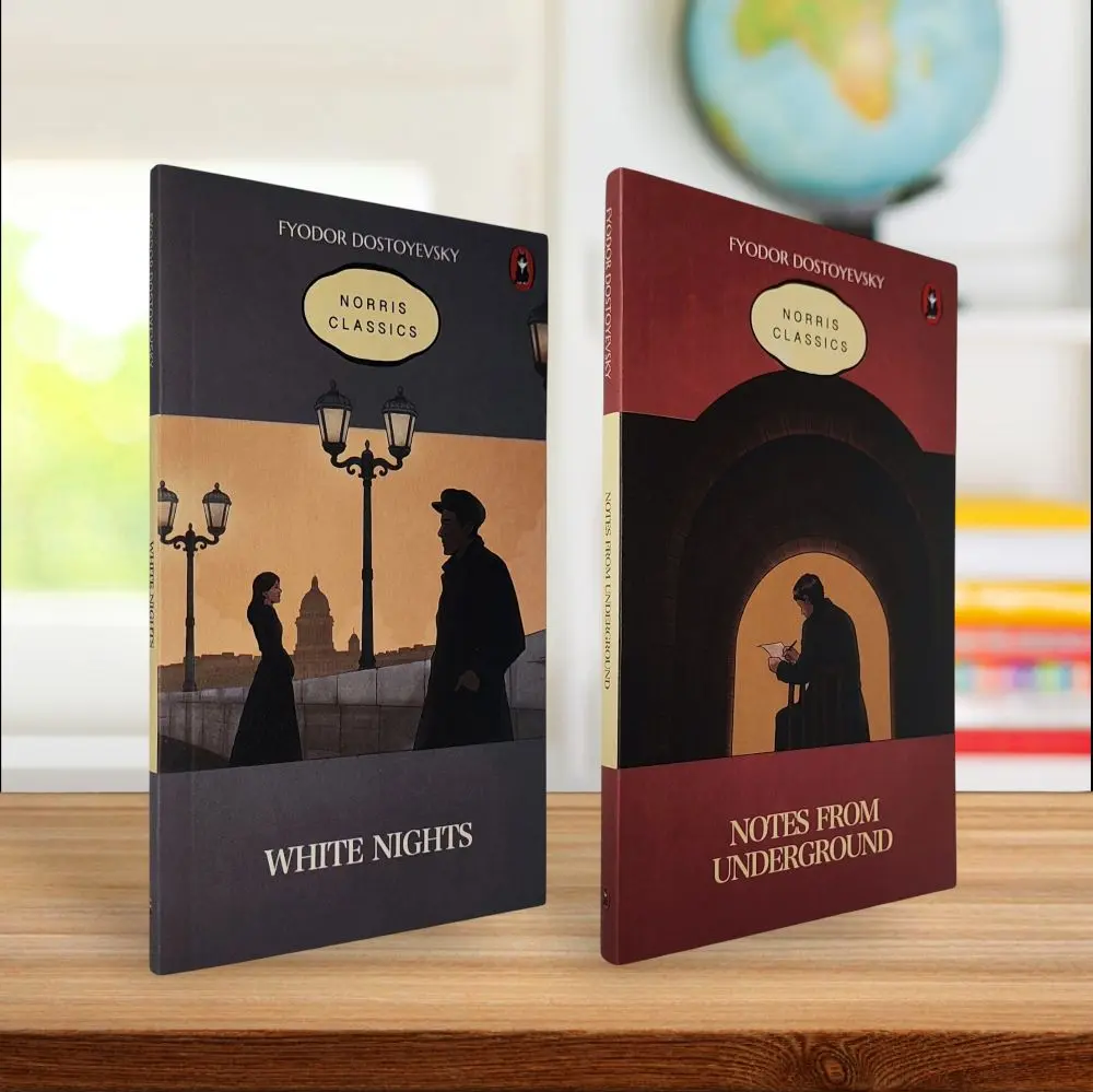 PAKET 2 NOVEL BAHASA INGGRIS CLASSIC WHITE NIGHT & NOTES FROM UNDERGROUND By FYODOR DOSTOYEVSKY