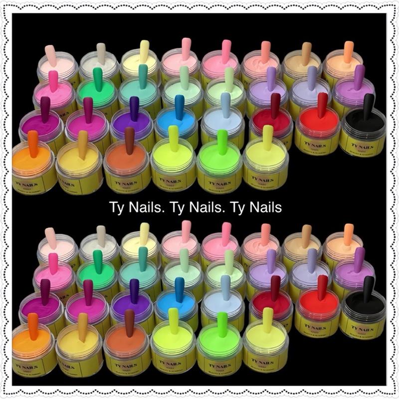   50gr  Bột màu mỹ dẻo dễ vuốt 5in1   đắp móng  vẽ nổi  nặn hoa  nhúng dipping ombre   Nữ Làm Nail 