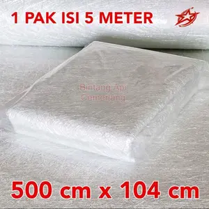 SERAT FIBER / SERAT FIBER AQUAPROOF / SERAT FIBER 1KG / FIBERGLASS 200GSM / SERAT FIBER RESIN / MATT FIBERGLASS / SERAT FIBER 1M X 5M