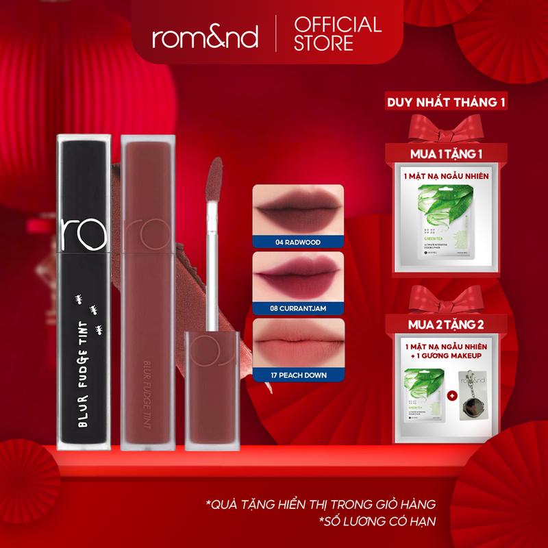 Rom&nd Son Kem Lì Trang Điểm Hàn Quốc Romand Blur Fudge Tint 5g Cosmetic Mỹ Phẩm