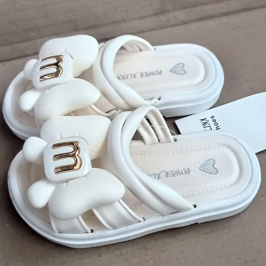 Sandal fashion import anak perempuan sandal/slop alina 803 motif pita sendal karet terbaru anak perempuan kaki 24-35