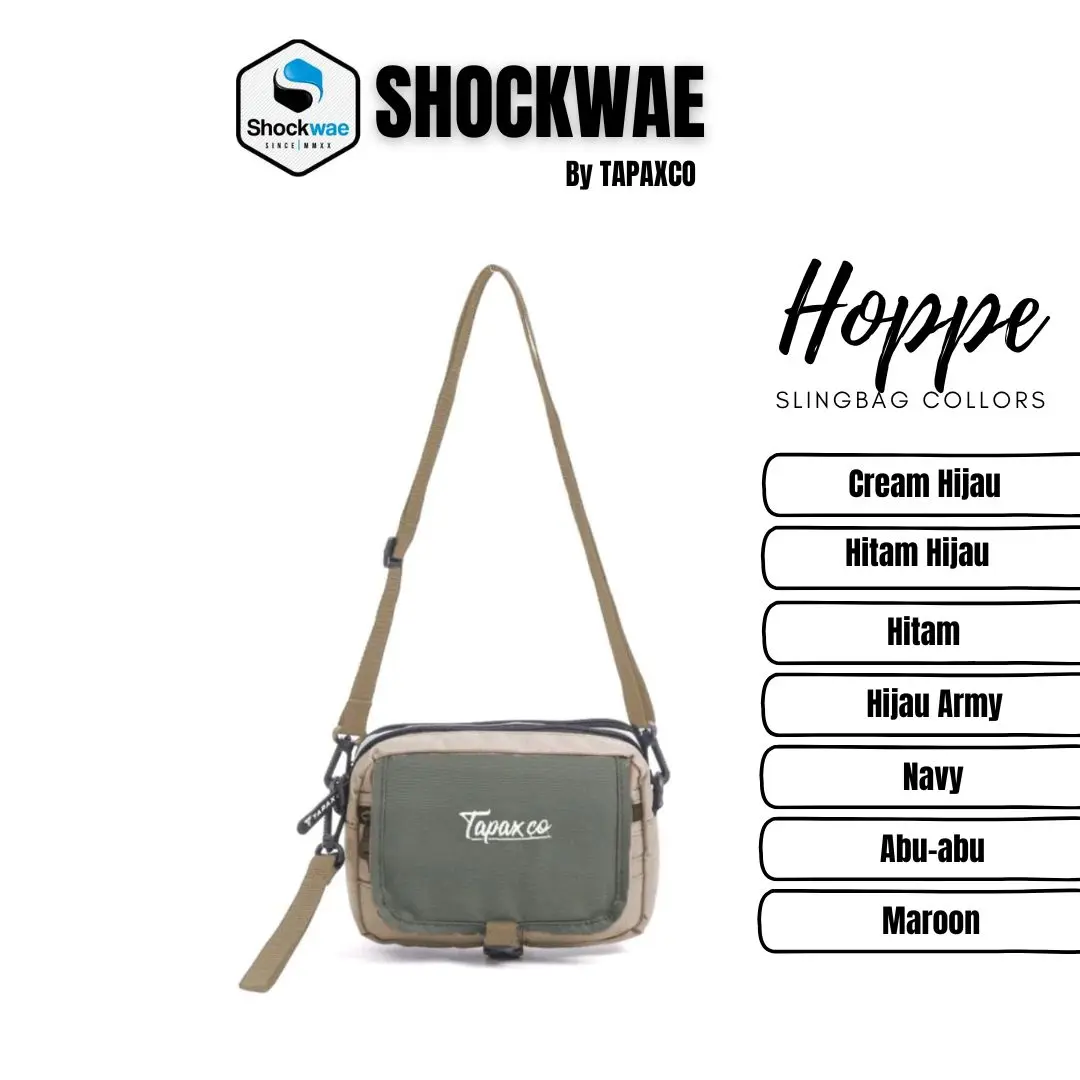 TAPAXCO Tas Selempang Pria Hoppe Slingbag and Pouch Bag 2 in 1 Casual Local Original