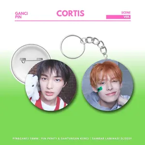 HOLOGRAM KEYCHAIN CORTIS PIN SCENE 58 MM GANTUNGAN IDOL KPOP UNOFFICIAL JAMES JUHOON KEONHO MARTIN