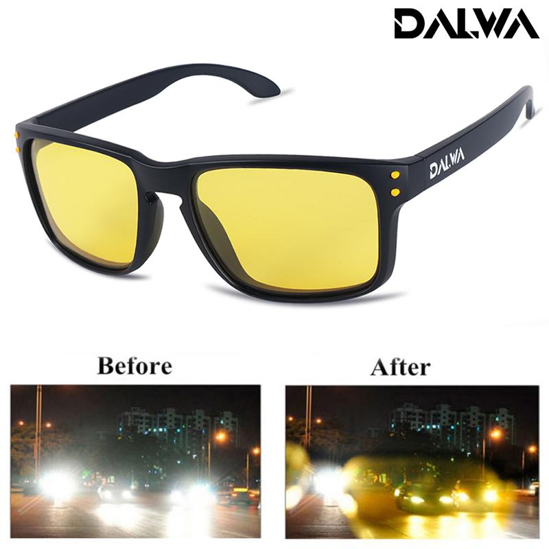 Kính Lái Xe Ban Đêm, Dalwa, Chống Lóa, Kính Mắt Quan Sát Ban Đêm HD, Thích Hợp Lái Xe Và Câu Cá, Kính Râm Phân Cực, Kính Chống Nắng Nam, Thích Hợp Để Đi Bộ Đường Dài Và Câu Cá, Kính Mắt Cổ Điển, Bảo Vệ UV400, Kính Mắt