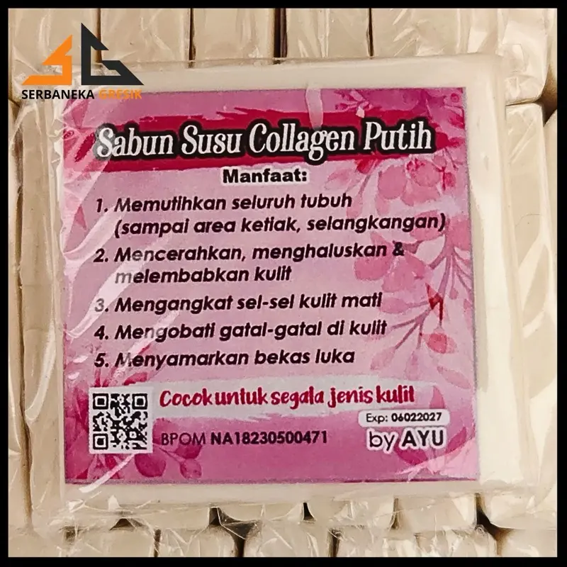 Dapat 1 LUSIN / 12 pcs Sabun Susu Collagen by Ayu / Sabun Mencerahkan dan Memutihkan Kulit 2