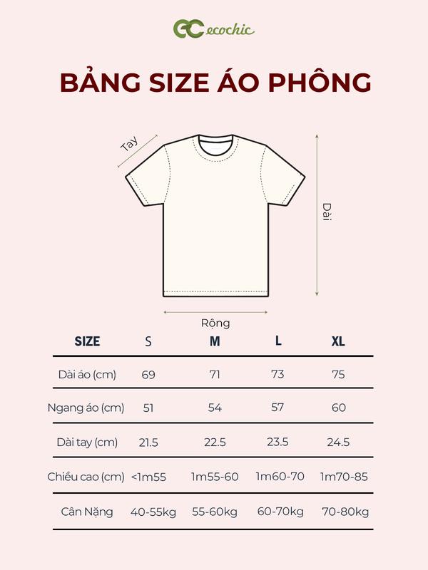 Áo Phông Lá Cờ Việt Nam ECOCHIC Áo Thun Thêu Hình Lá Cờ Form Rộng Unisex Local Brand Chính Hãng B165 1