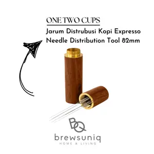 Brewsuniq - Jarum Kopi Espresso / Alat Distribusi Bubuk Kopi Stainless Steel 82mm