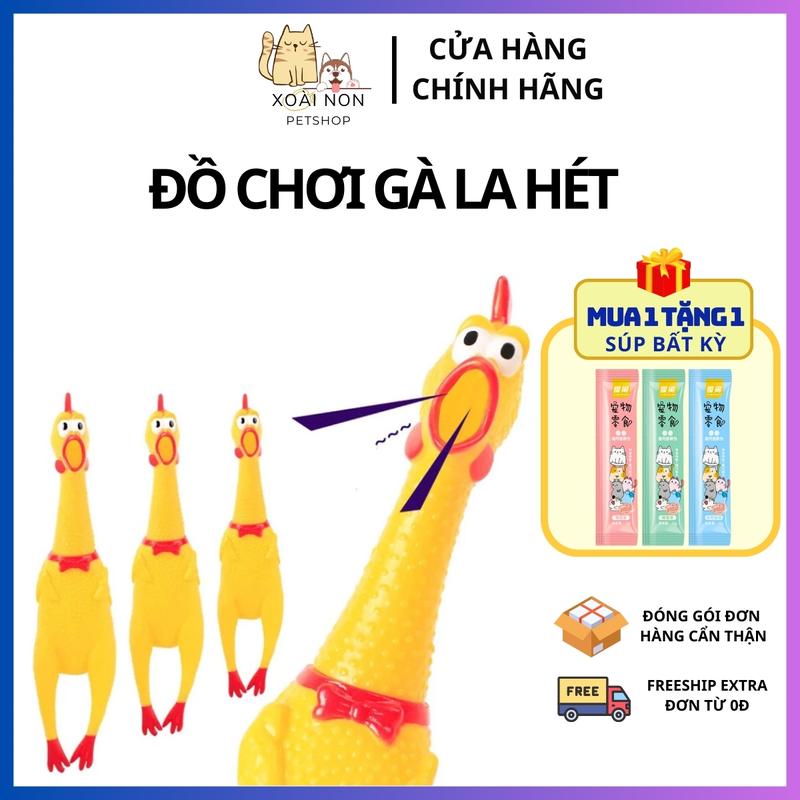  Đồ Chơi Gà La Hét Dành Cho Chó Mèo - Đồ Chơi Kêu Chíp Chíp Đồ Chơi Cắn Gặm Cho Thú Cưng - Xoài Non 