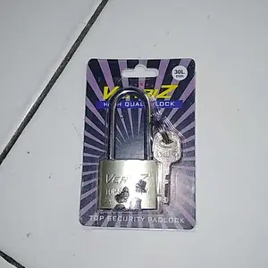 GEMBOK ANTI KARAT / Gembok Pintu / Gembok Pagar 3 Kunci Silver Satin / Gembok Koper 20mm/25mm